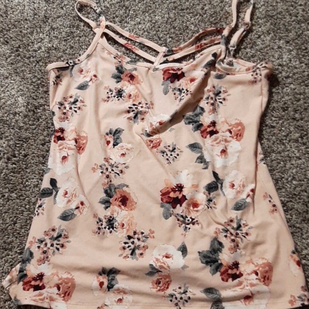 Pink floral top